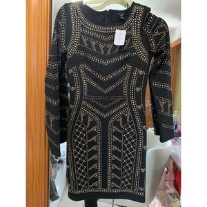 SOLD Black Embellished Dress